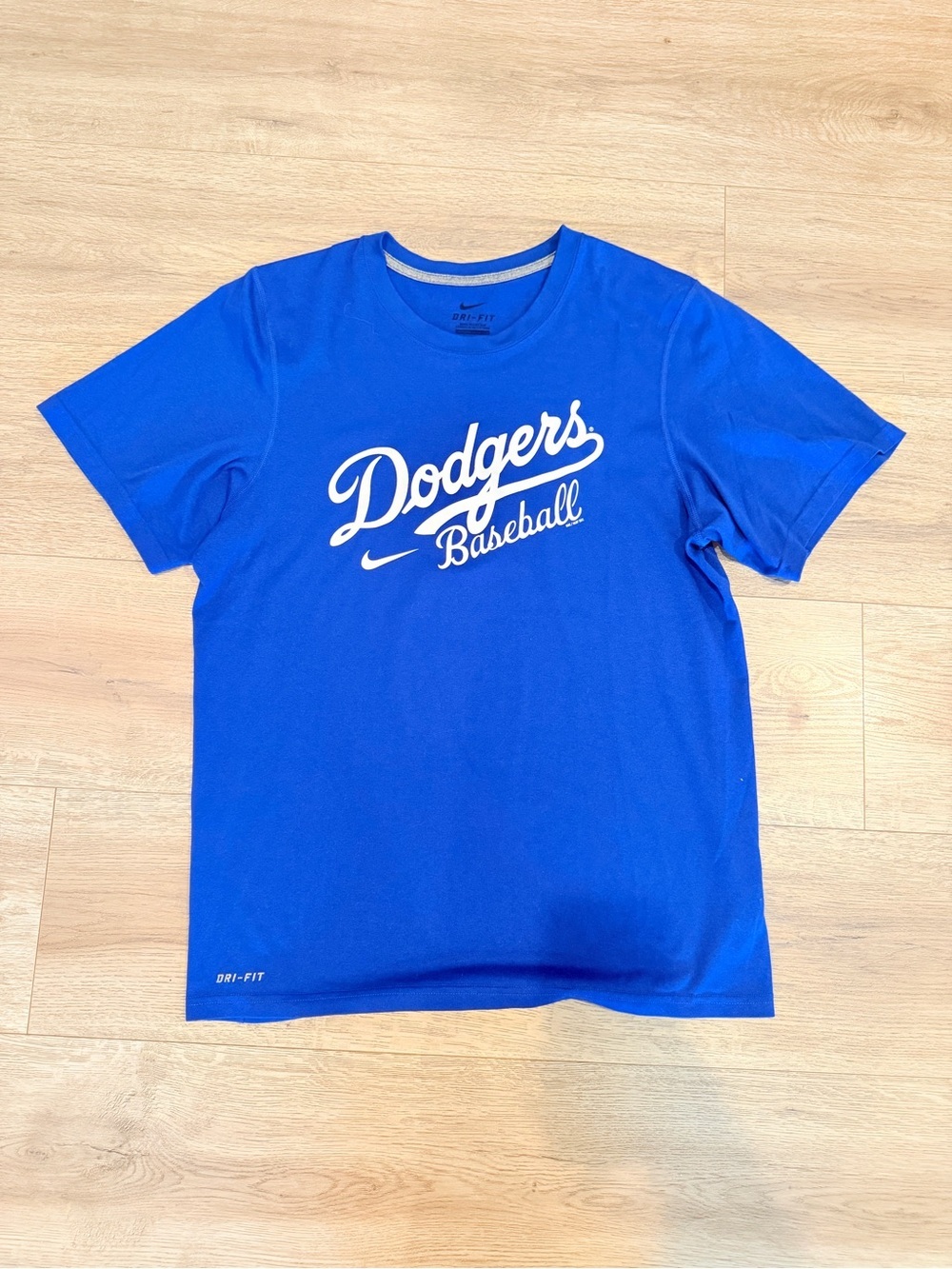 Nike Dodgers Baseball Men’s Short Sleeve Tee in Royal Blue and White